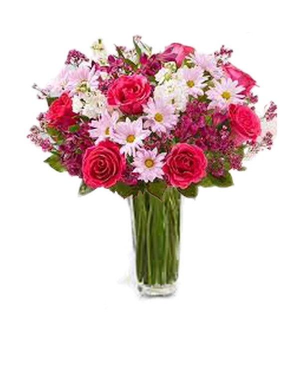 red-and-pink-mixed-bunch-in-a-vase-